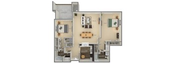 The Monique_II floorplan at The Marque, Gainesville, VA, 20155