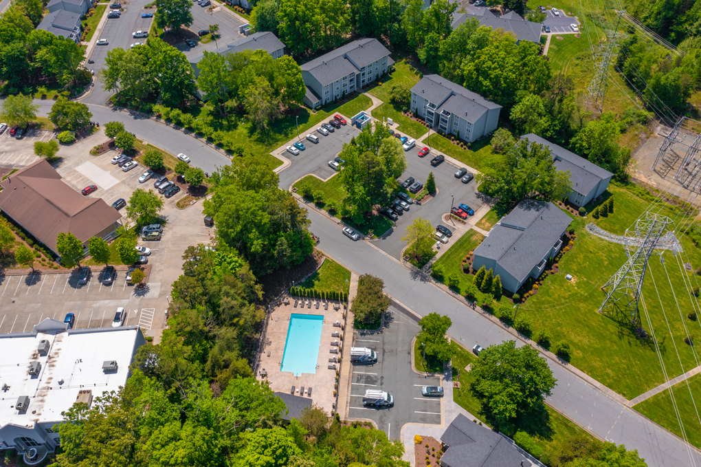 Aerial View Aerial View at West Pointe Apartments, Burlington, North Carolina