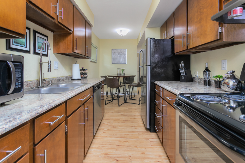 Kitchen at West Pointe Apartments, Burlington, NC
