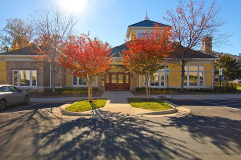 Broadlands Clubhouse Entrance at Broadlands, Ashburn, Virginia