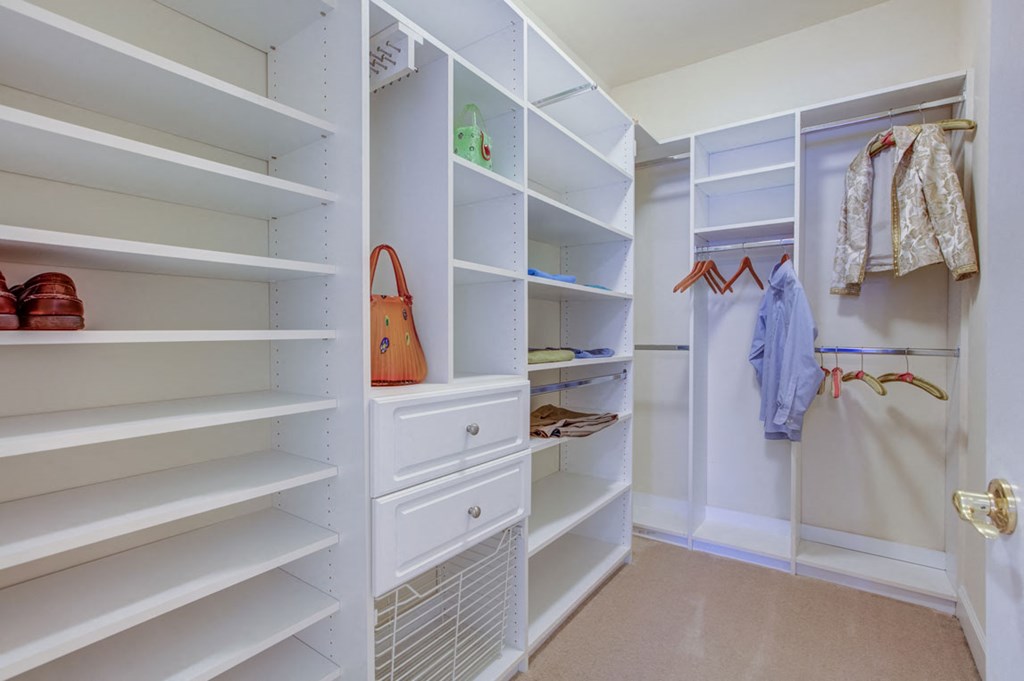 Built In Shelving In Closet at The Marque Apartments, Gainesville, 20155