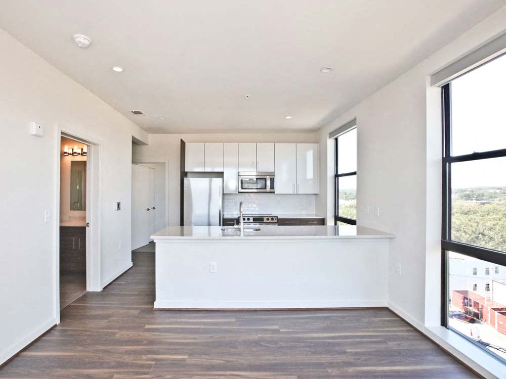 View from the Living Room  at Fahrenheit Apartments, Washington, 20011