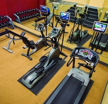 fitness center equipment at Myerton Apartments in Arlington