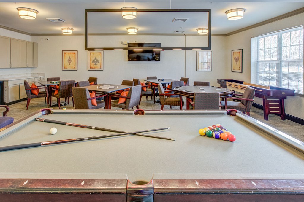Modern Clubhouse With A Game Room at The Marque Apartments, Virginia, 20155