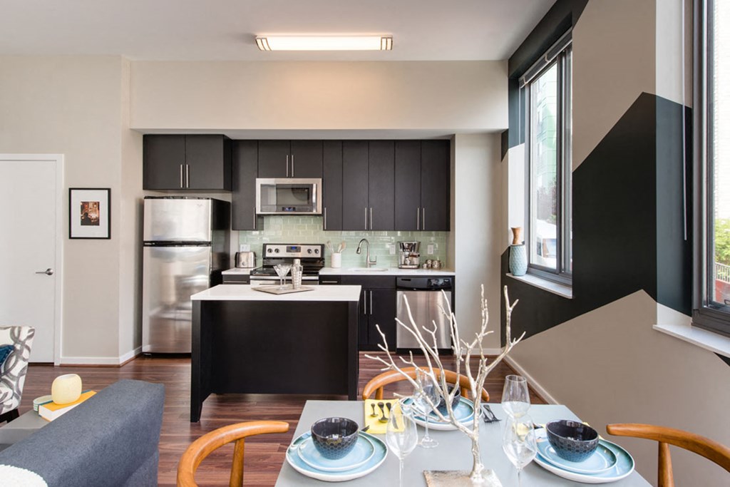 Stainless Steel Appliances In Kitchen at The George, Wheaton