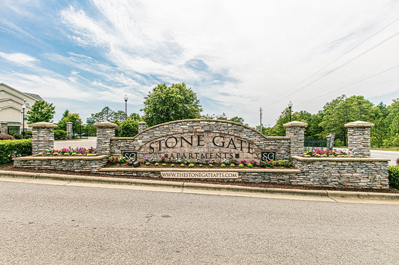 stonegate sign at Stone Gate Apartments, Spring Lake, NC, 28390