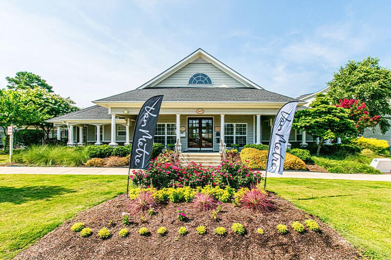 Front door at Village on the Lake Apartments, Spring Lake