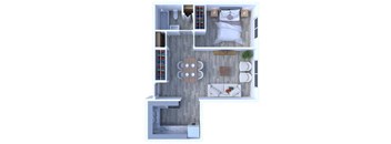 1 Bedroom Floor Plan A2