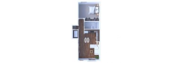 1 Bedroom Floor Plan A3