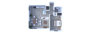 1 Bedroom Floor Plan A5