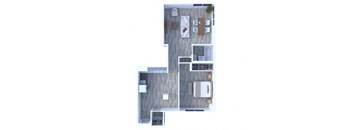 1 Bedroom Floor Plan A6
