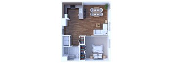 1 Bedroom Floor Plan A6