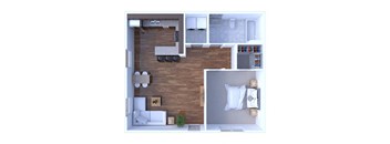 1 Bedroom Floor Plan A7