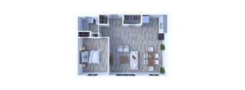 1 Bedroom Floor Plan A8