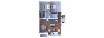 2 Bedrooms Floor Plan B3