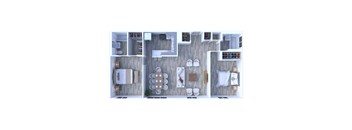 2 Bedrooms Floor Plan B4-PH