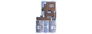 2 Bedrooms Floor Plan B4