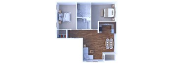 2 Bedrooms Floor Plan B5