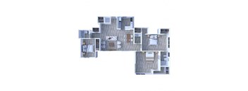 3 Bedrooms Floor Plan C1-PH
