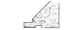 A floor plan of a house with a living room, dining room, kitchen, and bedrooms.