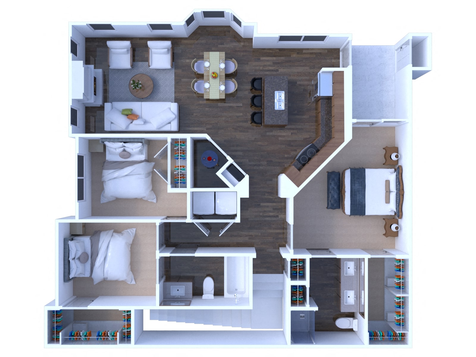 3 Bedrooms Floor plan C2