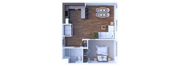 1 Bedroom Floor Plan A4