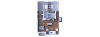 2 Bedrooms Floor Plan B2