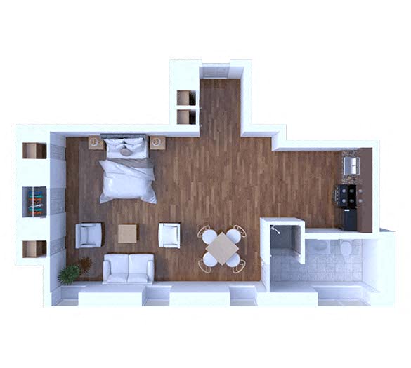 Studio Floor Plan S4