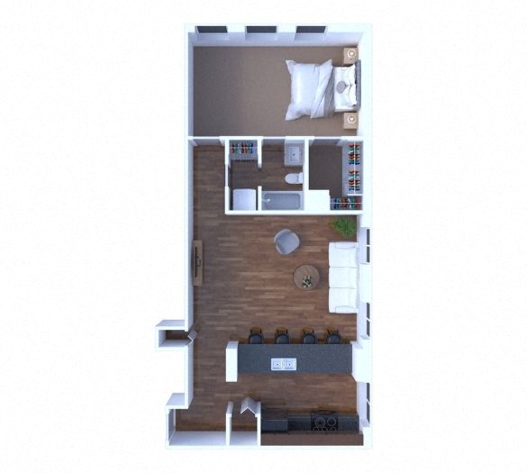 1 Bedroom Floor Plan A4