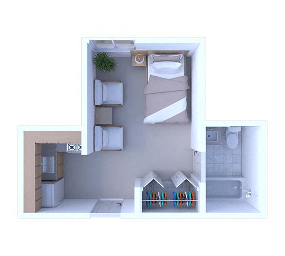 Studio Floor Plan S1