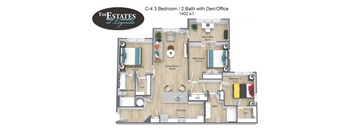 C-4 - 3 Bedroom with Den/Office - Estates III