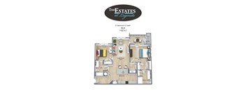 B-3 -2 Bedroom / 2 Bath - Estates III