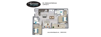 B2- 2 Bedroom / 2 Bath - The Estates at Legends