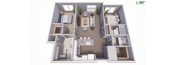 KRAKEN: 2 BED, 2 BATH, 1,181 gsf