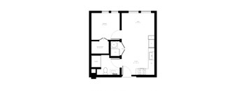A1-485 SF Floor Plan at AVE Phoenix Terra, Phoenix, Arizona