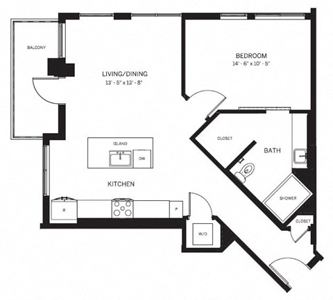 A2_1Bed 1Bath Apartment at AVE Phoenix Sky, Phoenix, AZ, 85003