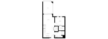 A2-514 SF Floor Plan at AVE Phoenix Terra, Phoenix, AZ, 85003
