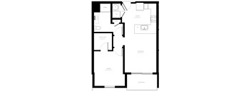 A6-712 SF Floor Plan at AVE Phoenix Terra, Arizona, 85003