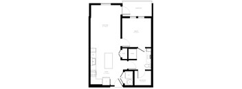 A7-712 SF Floor Plan at AVE Phoenix Terra, Phoenix, AZ, 85003