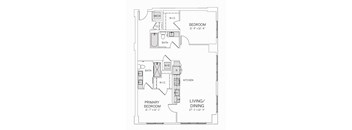 B11 C Floor Plan at AVE Tampa Riverwalk, Tampa, FL