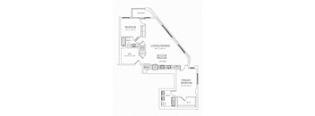 B17 W Floorplan at AVE Tampa Riverwalk, Florida