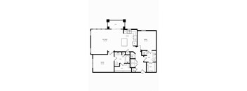 B2 Floor Plan at AVE Las Colinas, Texas, 75038