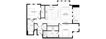 B24 Floor Plan at AVE Paradise Valley, Phoenix Arizona