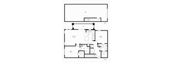 B2G Floor Plan at AVE Las Colinas, Irving, 75038