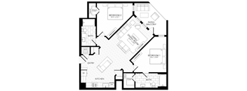 B4 Floor Plan at AVE Paradise Valley, Phoenix, AZ