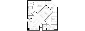 B5 Floor Plan at AVE Paradise Valley, Phoenix, 85032
