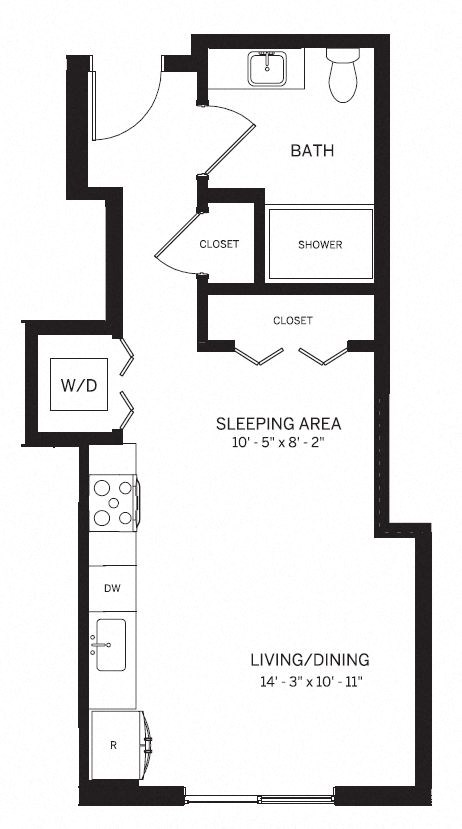 E1 Studio 1Bath at AVE Phoenix Sky, Phoenix, AZ, 85003