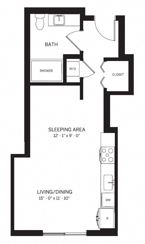 E2 Studio Apartment at AVE Phoenix Sky, Phoenix, AZ