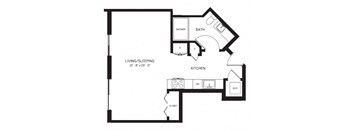 E4 Studio Apartment at AVE Phoenix Sky, Phoenix, AZ, Arizona