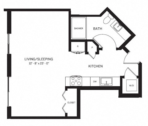 E4 Studio Apartment at AVE Phoenix Sky, Phoenix, AZ, Arizona